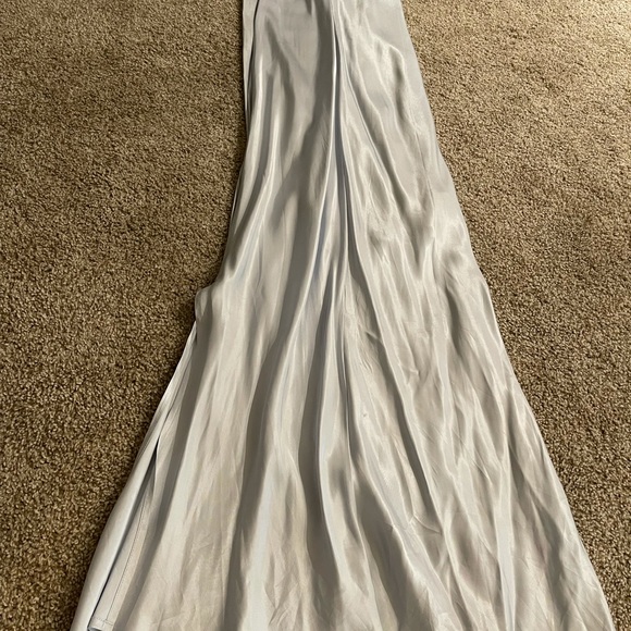 Bardot Dawn Light Blue Cold Shoulder Slip Dress Size US 4 Size XS - Picture 15 of 15